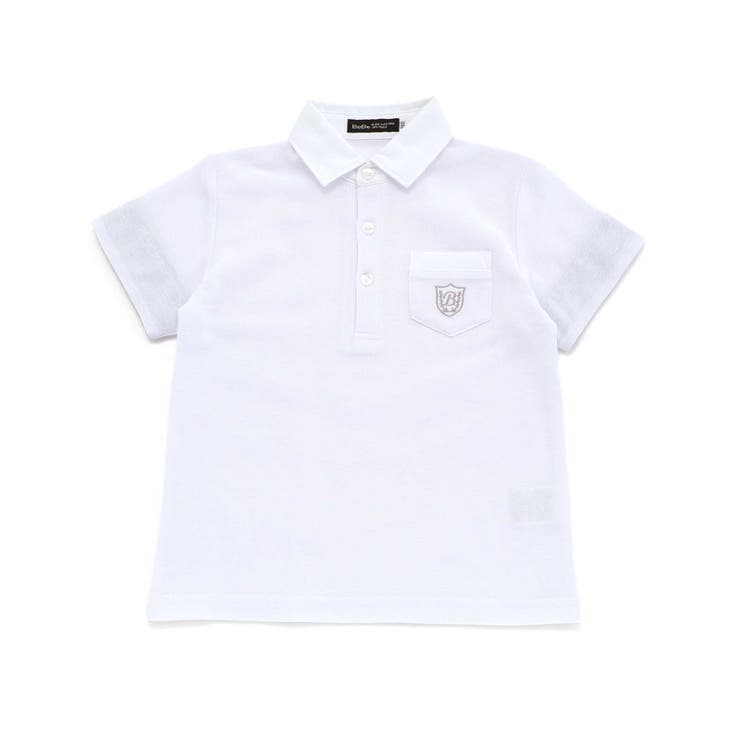 カノコエンブレム刺しゅう半袖ポロシャツ(80~150cm) | BeBe | 詳細画像6 