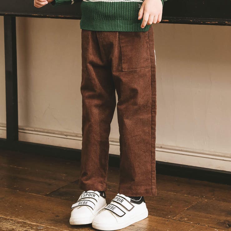 ストレッチコーデュロイロングパンツ(90~160cm)[品番
