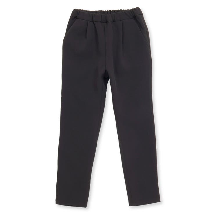 ブラック | ダブルクロススリムテーパードパンツ(110~130cm) | BeBe