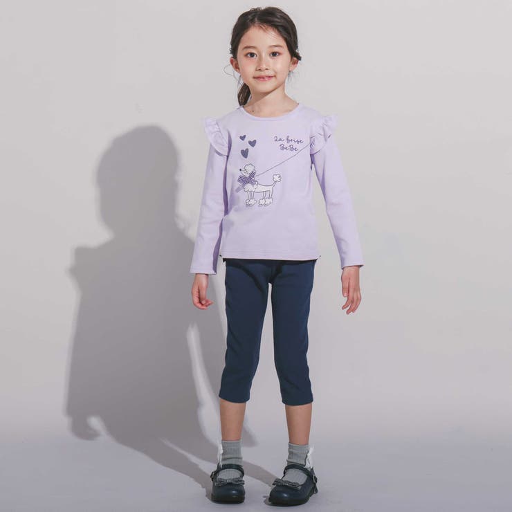 ミラノリブポケット刺しゅうサブリナパンツ(80~140cm) | BeBe | 詳細画像3 