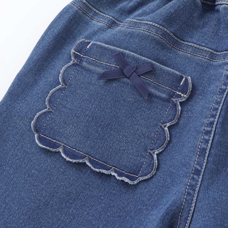 ストレッチジョグデニムスカラップポケットロングパンツ(90~160cm) | BeBe | 詳細画像11 