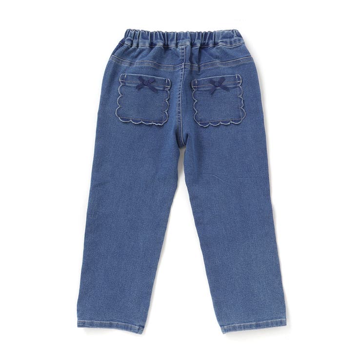 ストレッチジョグデニムスカラップポケットロングパンツ(90~160cm) | BeBe | 詳細画像8 