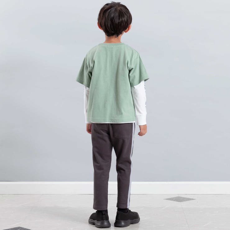 ミラノリブサイドラインテーパードロングパンツ(90~150cm) | BeBe | 詳細画像3 