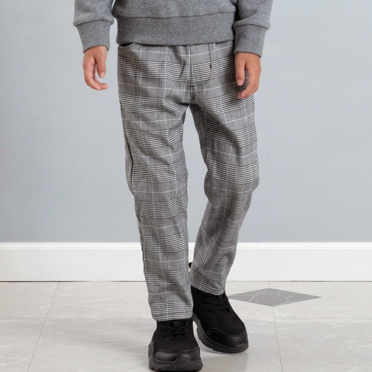 【お揃い】グレンチェックロングパンツ(90~150cm) | BeBe | 詳細画像1 