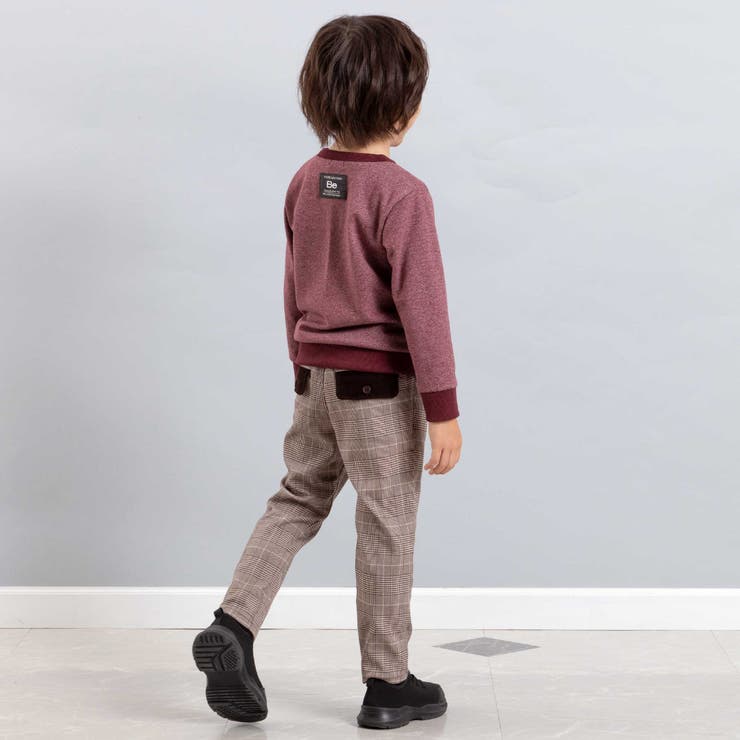 【お揃い】グレンチェックロングパンツ(90~150cm) | BeBe | 詳細画像3 