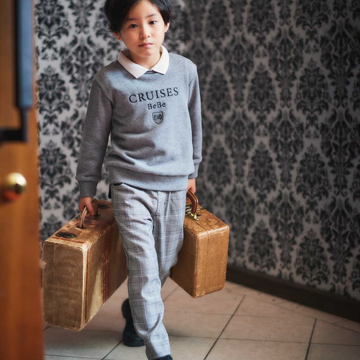 【お揃い】グレンチェックロングパンツ(90~150cm) | BeBe | 詳細画像8 