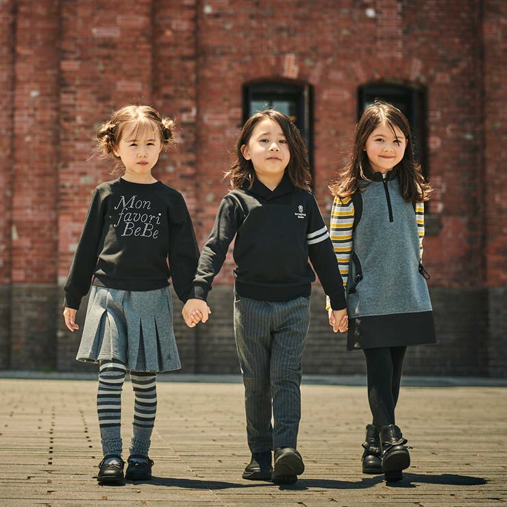 TRピンストライプテーパードロングパンツ(90~150cm) | BeBe | 詳細画像4 