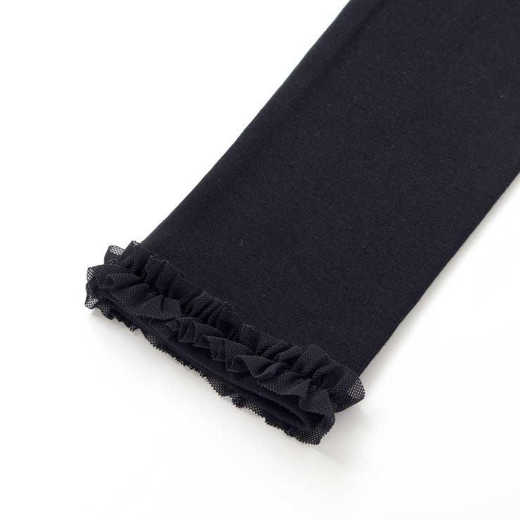 レーヨンテレコ裾チュールフリルレギンス(80~150cm) | BeBe | 詳細画像3 