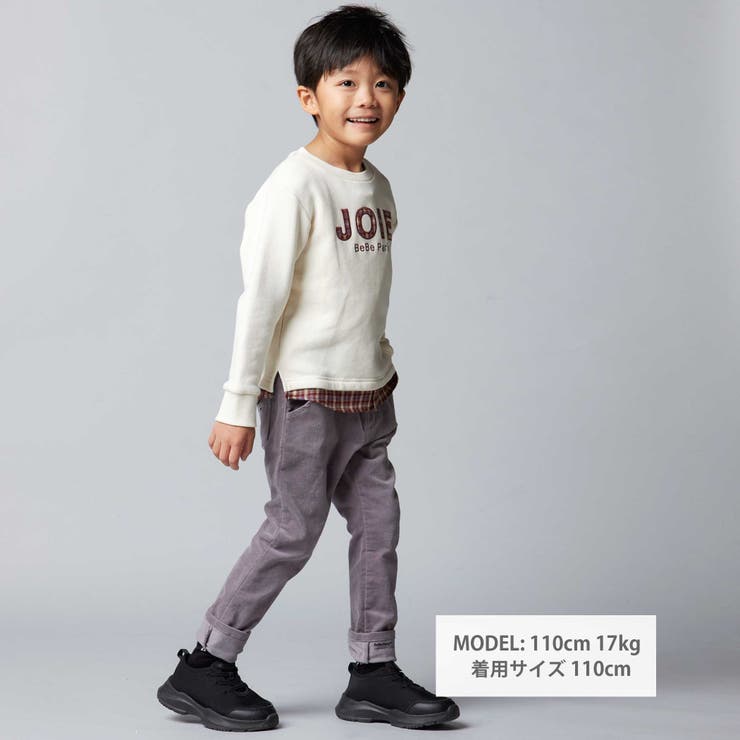 リブレスコールコンパス刺しゅうロングパンツ(80~160cm) | BeBe | 詳細画像4 