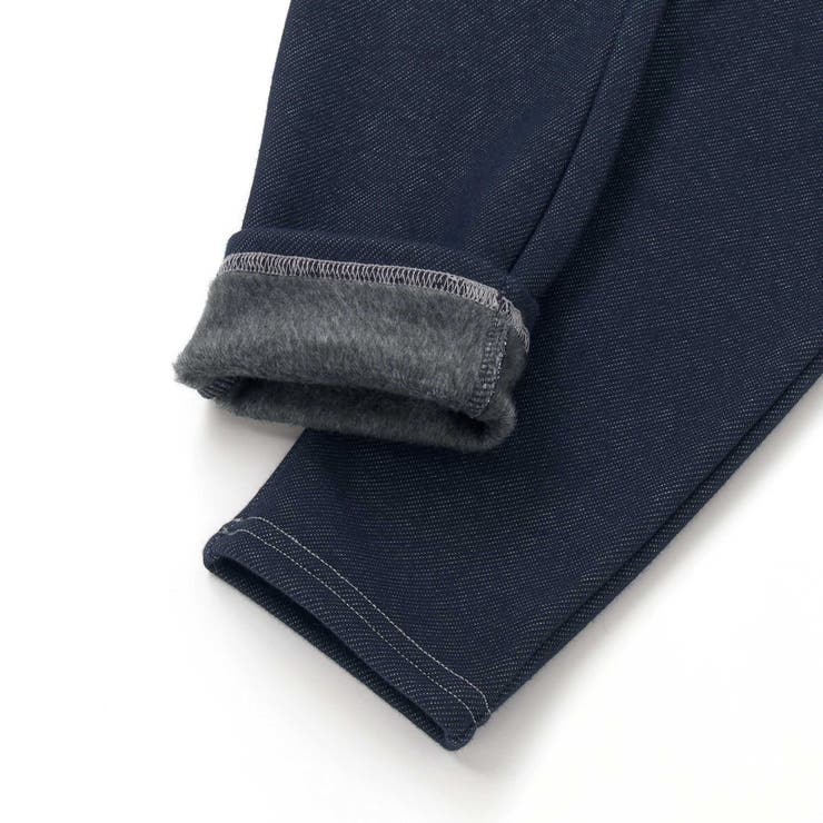 デニムムートン裏ファーリボンポイントスリムロングパンツ(80~160cm) | BeBe | 詳細画像13 