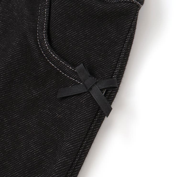 デニムムートン裏ファーリボンポイントスリムロングパンツ(80~160cm) | BeBe | 詳細画像8 