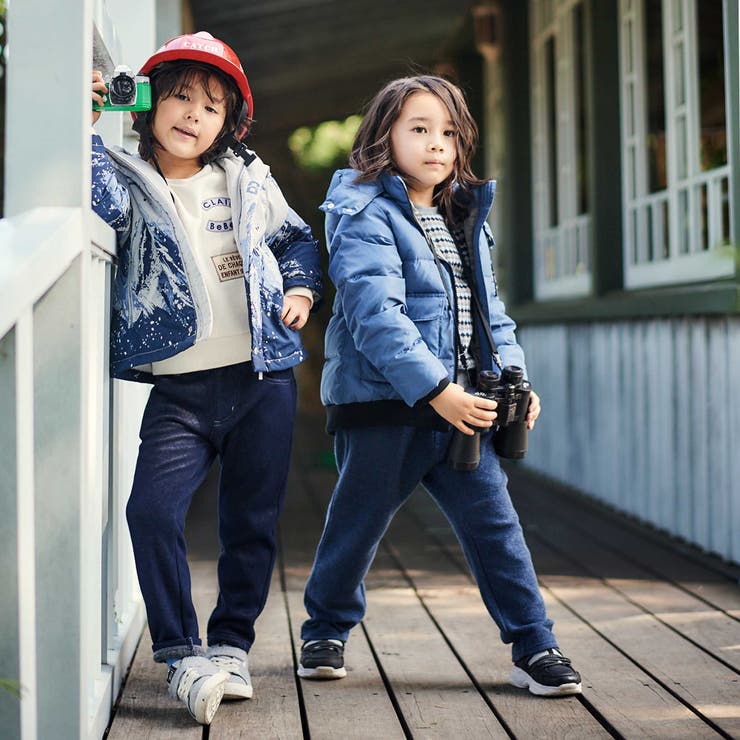 デニムムートン裏ファーストレートロングパンツ(80~160cm) | BeBe | 詳細画像3 