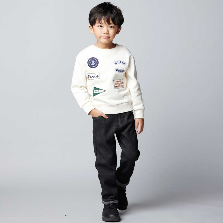 デニムムートン裏ファーストレートロングパンツ(80~160cm) | BeBe | 詳細画像5 