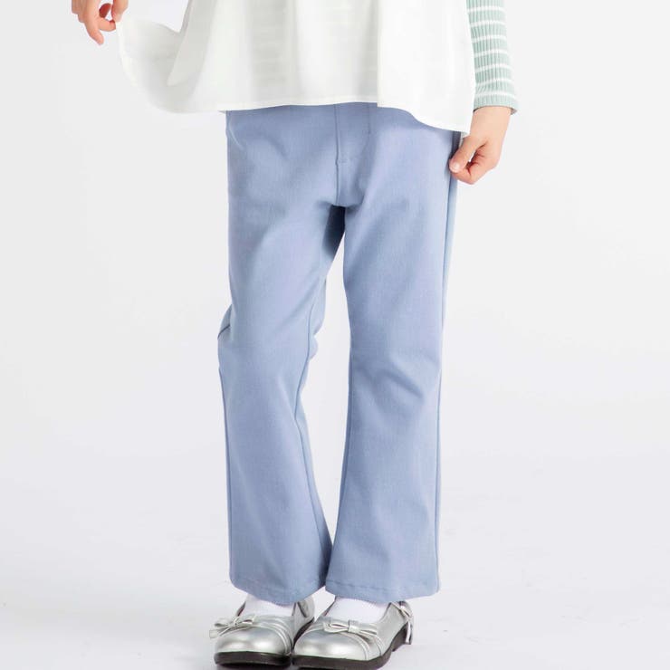 ストレッチツイルリボン刺しゅうフレアロングパンツ(90~160cm) | BeBe | 詳細画像3 