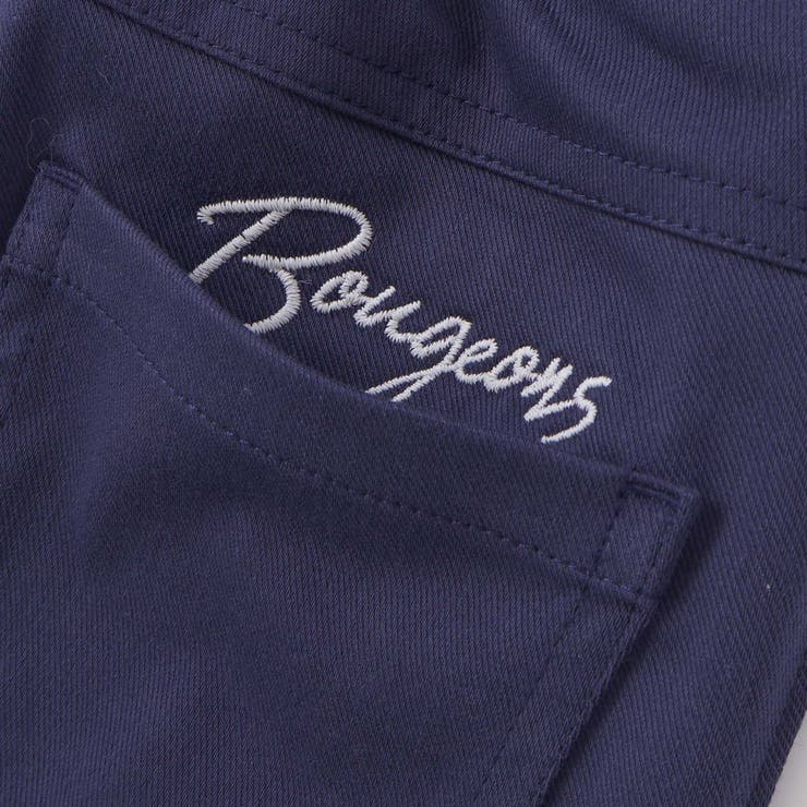 ストレッチツイルロゴ刺しゅうストレートロングパンツ(90~160cm) | BeBe | 詳細画像15 