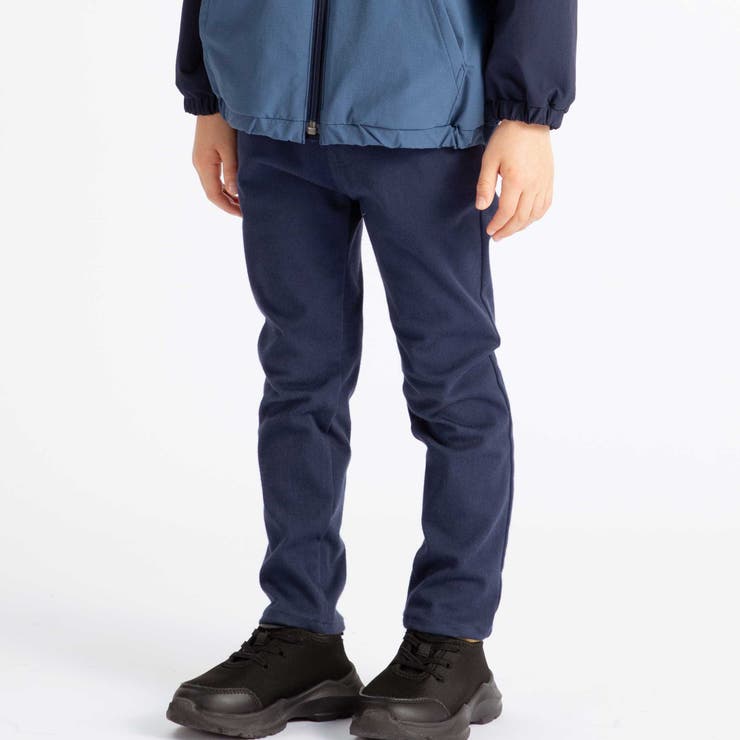 ストレッチツイルロゴ刺しゅうストレートロングパンツ(90~160cm) | BeBe | 詳細画像5 