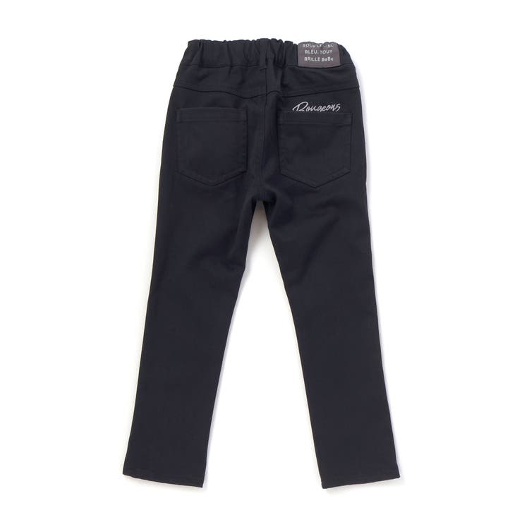 ストレッチツイルロゴ刺しゅうストレートロングパンツ(90~160cm) | BeBe | 詳細画像8 