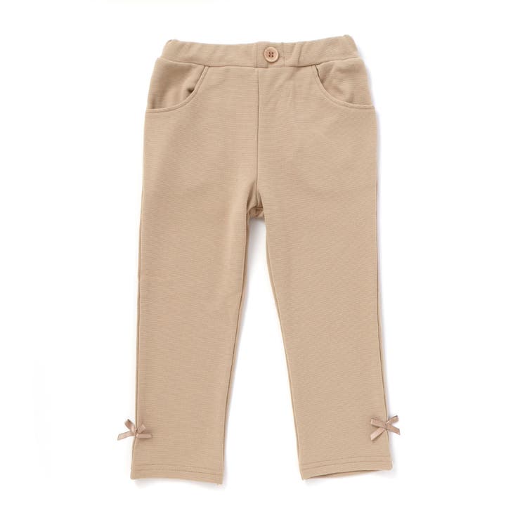 【抗菌防臭】ミラノリブリボン付き8分丈クロップドパンツ(90~130cm) | BeBe | 詳細画像10 