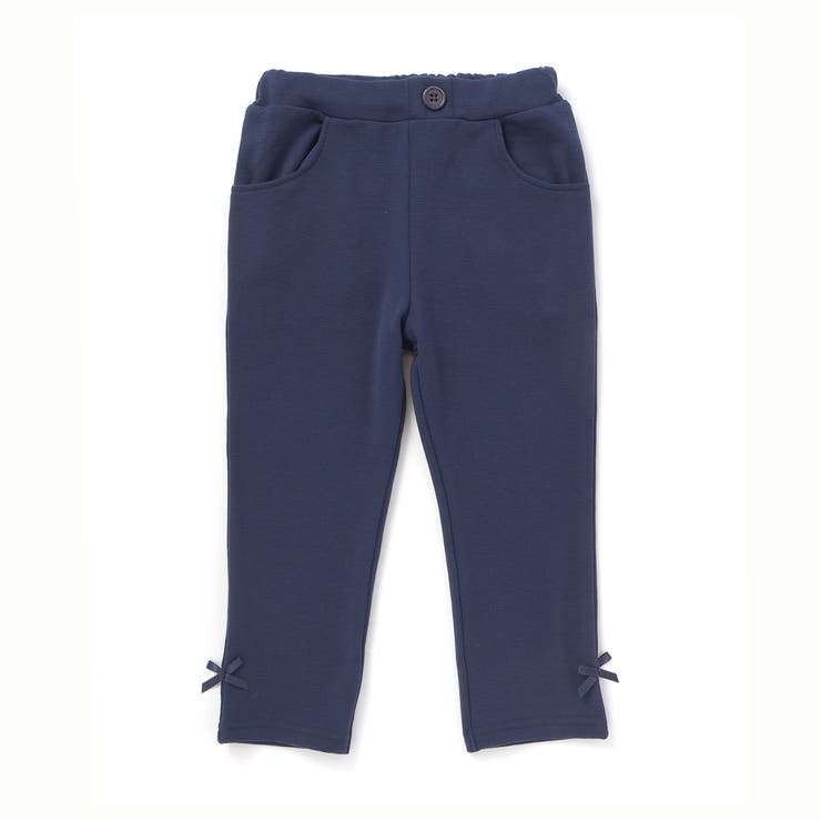 【抗菌防臭】ミラノリブリボン付き8分丈クロップドパンツ(90~130cm) | BeBe | 詳細画像6 