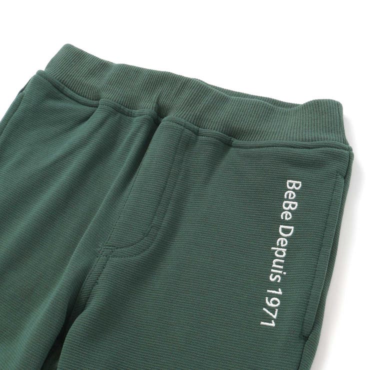 【抗菌防臭】ミラノリブポイントロゴ9分丈ロングパンツ(90~130cm) | BeBe | 詳細画像14 