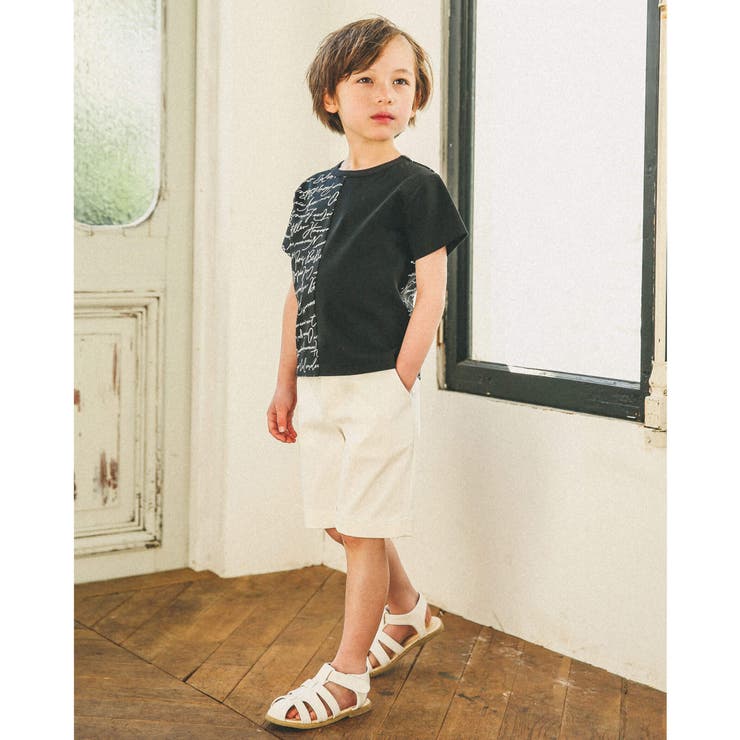 ピケ ストレッチ センタープレス ハーフ パンツ (90~150cm) | BeBe | 詳細画像3 