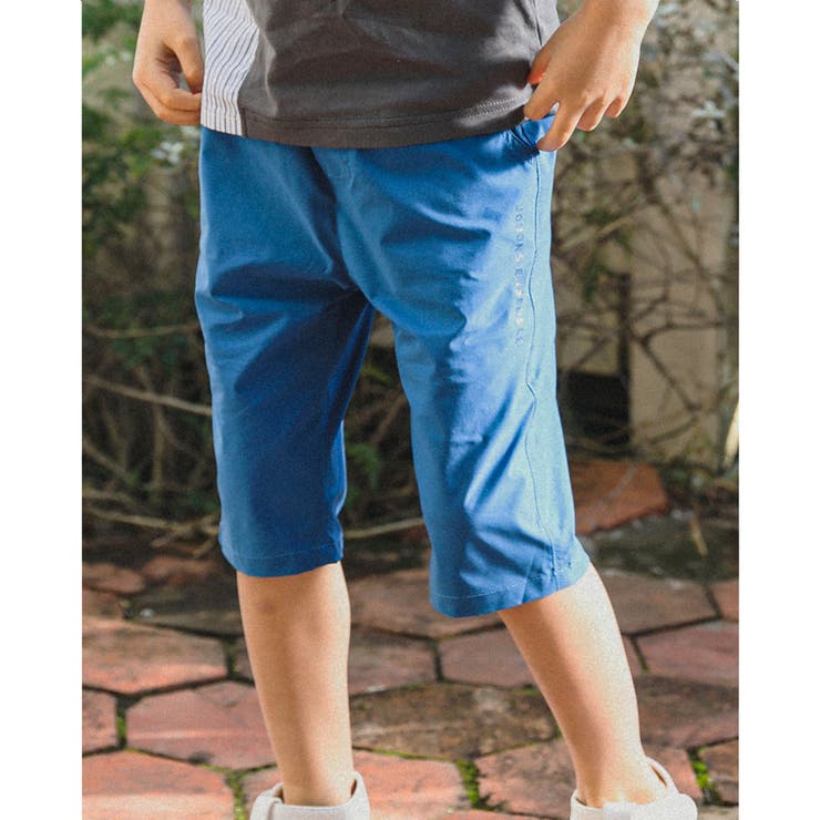 ブルー | ナイロンストレッチ6分丈パンツ(90~150cm) | BeBe