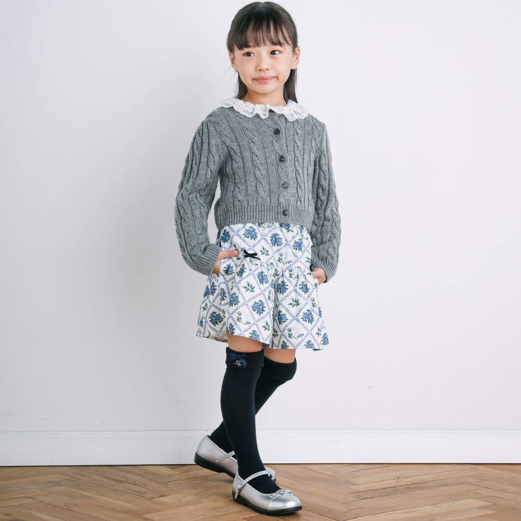 【お揃い】パティスリーフラワープリントキュロットパンツ(90~150cm) | BeBe | 詳細画像7 