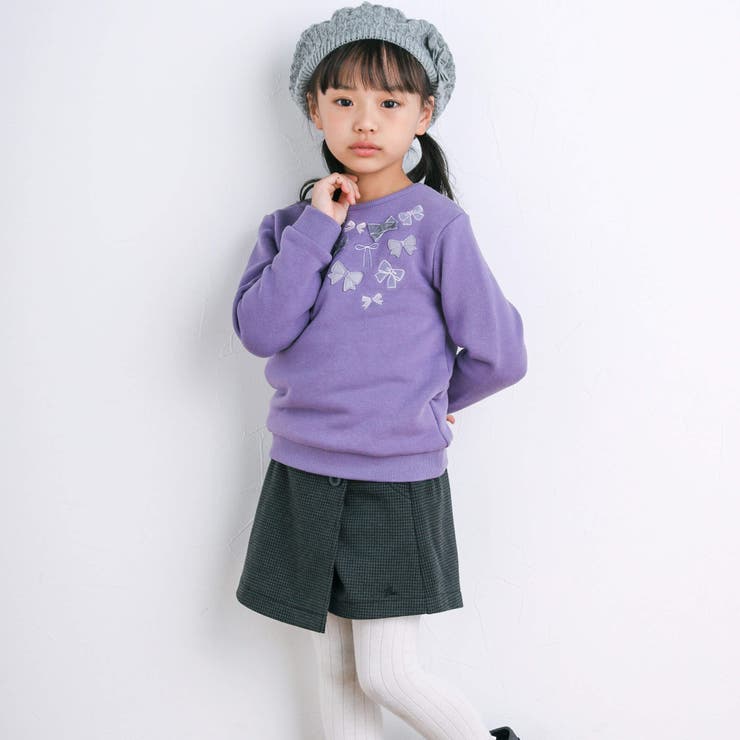 千鳥ジャガードラップショートパンツ(90~150cm) | BeBe | 詳細画像4 