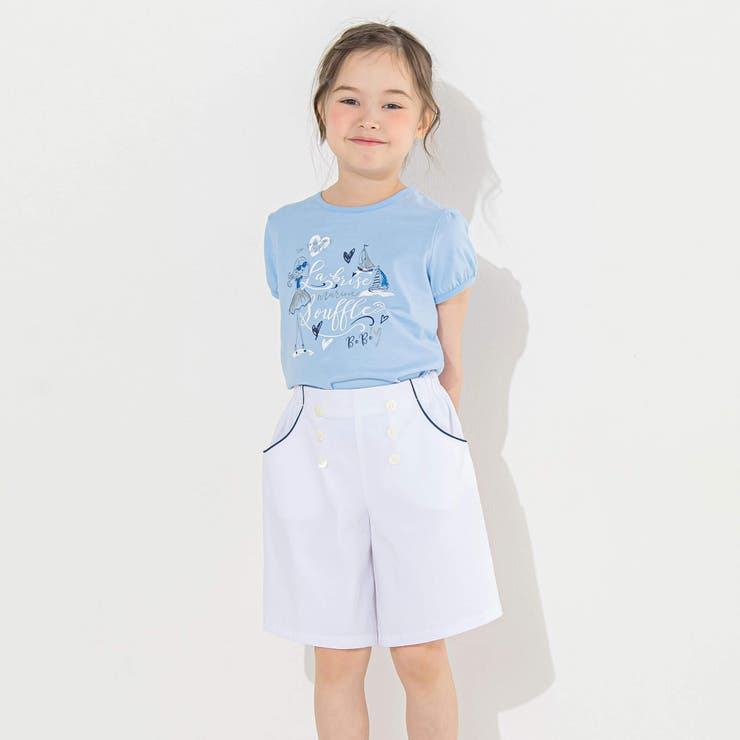 ピケストレッチマリンパンツ(90~160cm) | BeBe | 詳細画像6 