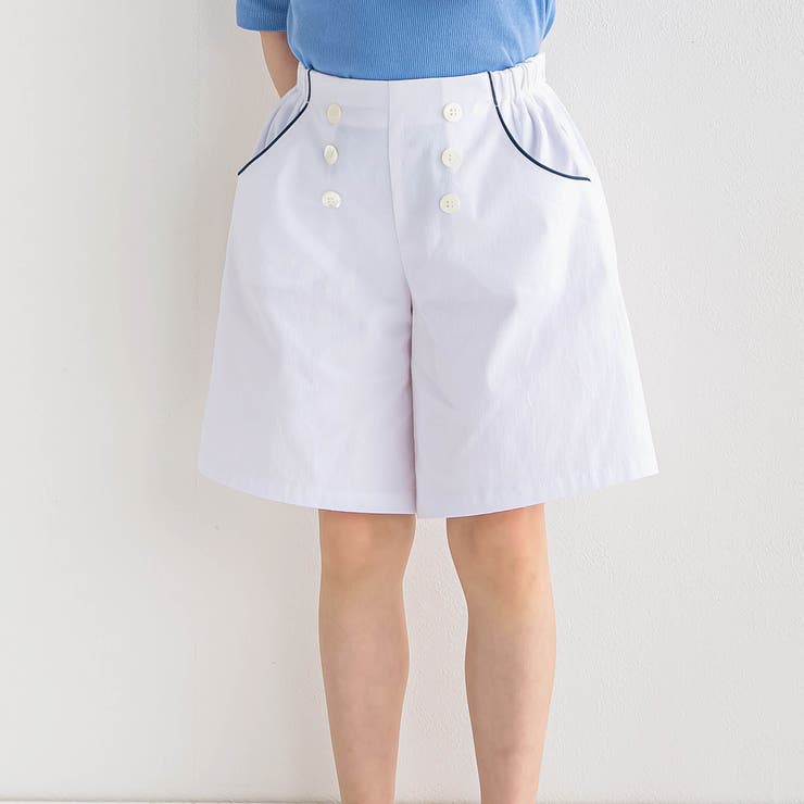 ホワイト | ピケストレッチマリンパンツ(90~160cm) | BeBe