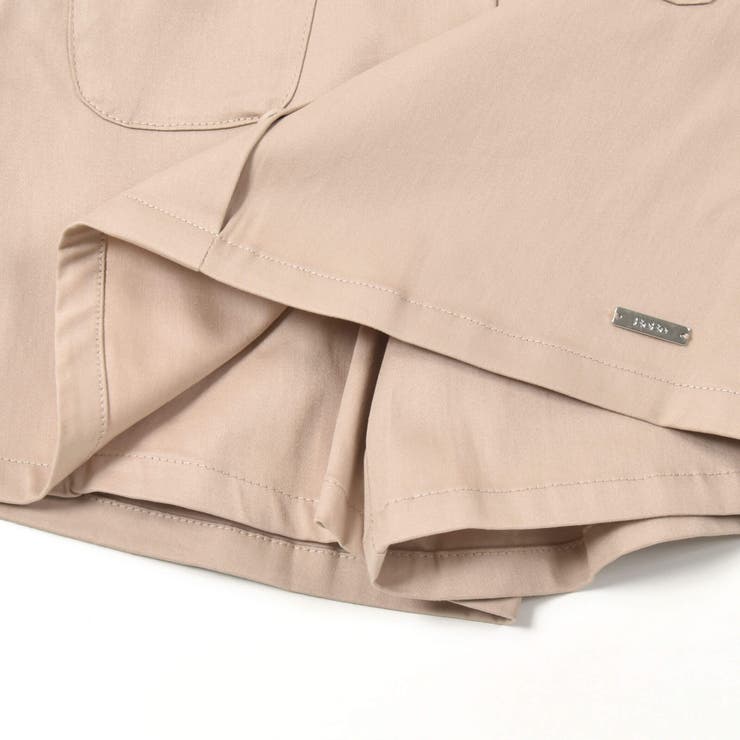 ツイルフロントポケットボタン付きスカパン(90~150cm) | BeBe | 詳細画像8 