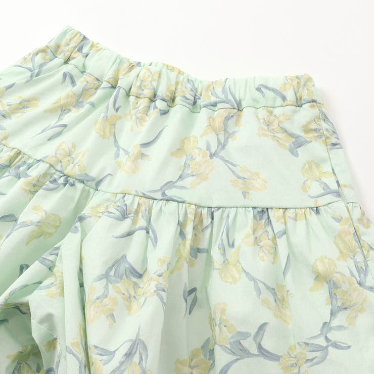 【お揃い】【リバティプリント】【日本製】フレンチ アイリスフレアキュロットパンツ… | BeBe | 詳細画像10 