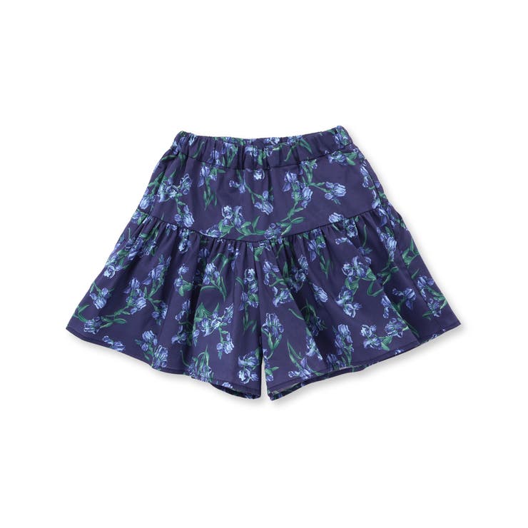 【お揃い】【リバティプリント】【日本製】フレンチ アイリスフレアキュロットパンツ… | BeBe | 詳細画像6 