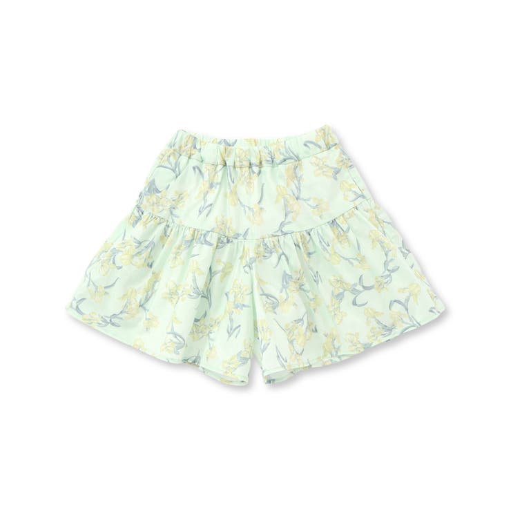 【お揃い】【リバティプリント】【日本製】フレンチ アイリスフレアキュロットパンツ… | BeBe | 詳細画像8 