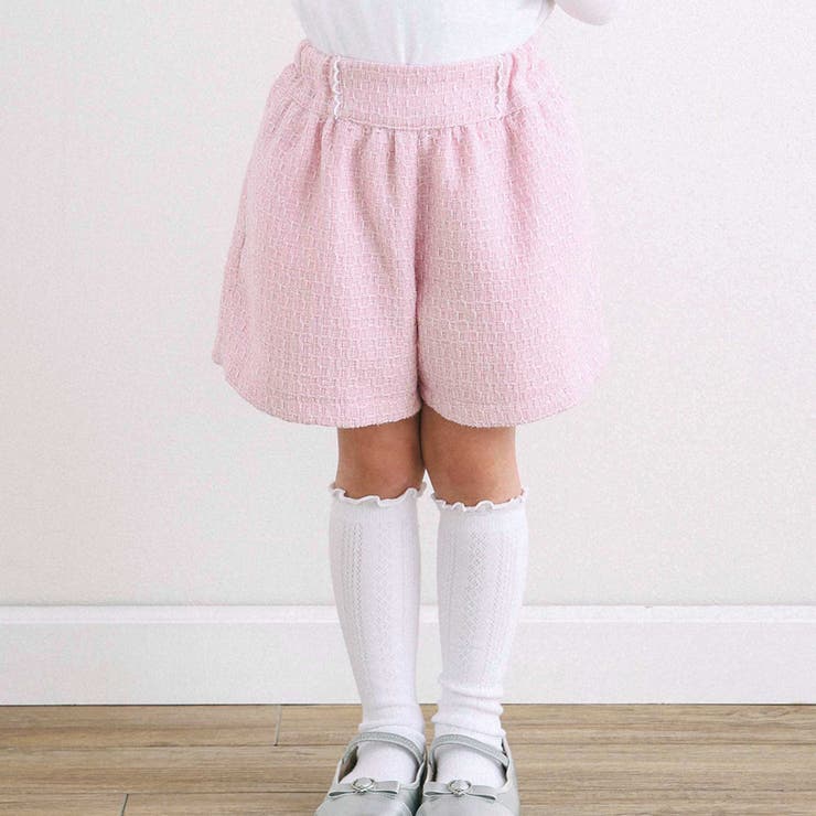 ピンク | 【お揃い】ブロッサムラメツイードショートパンツ(100~150cm) | BeBe