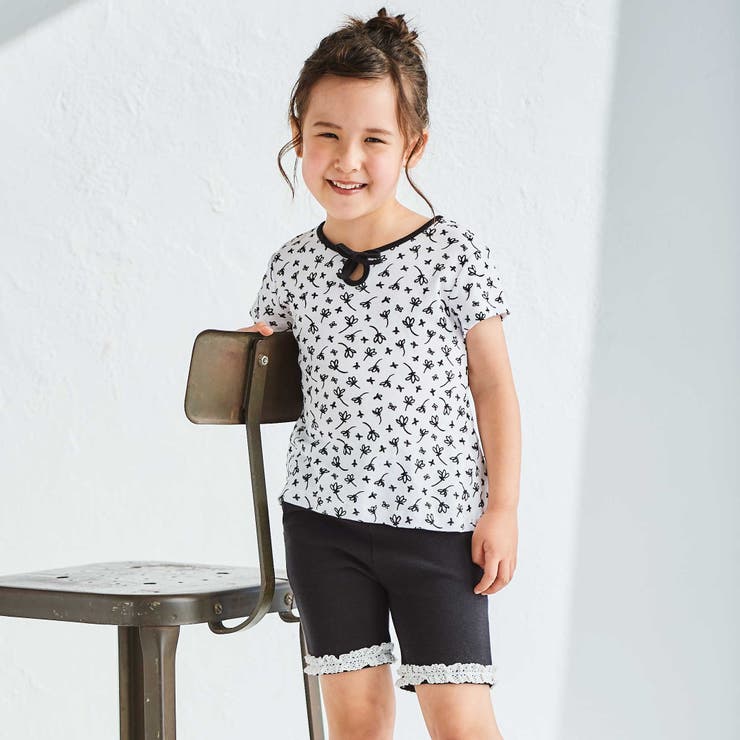 ミラノリブ裾レースハーフパンツ(90~140cm) | BeBe | 詳細画像3 