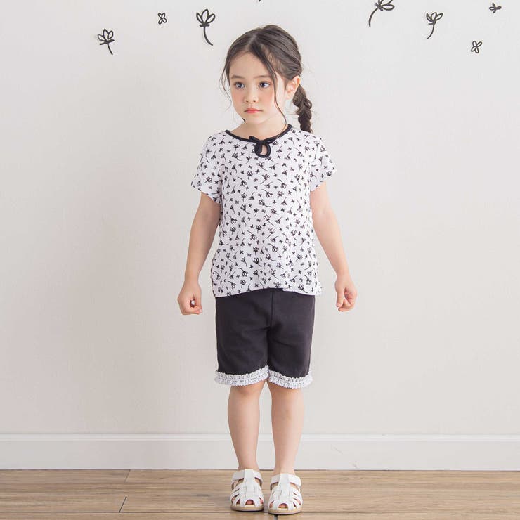 ミラノリブ裾レースハーフパンツ(90~140cm) | BeBe | 詳細画像7 