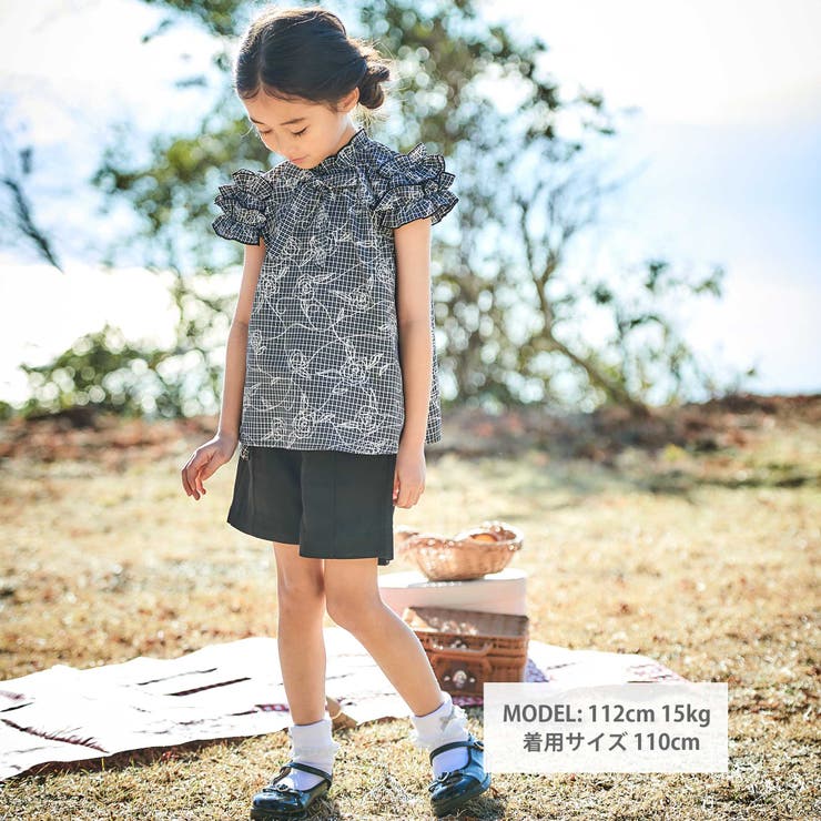 センタータックショートパンツ(90~160cm) | BeBe | 詳細画像4 
