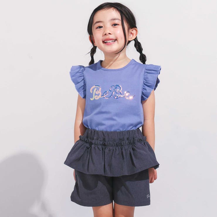 シャンブレーペプラムフリルショートパンツ(90~160cm) | BeBe | 詳細画像3 