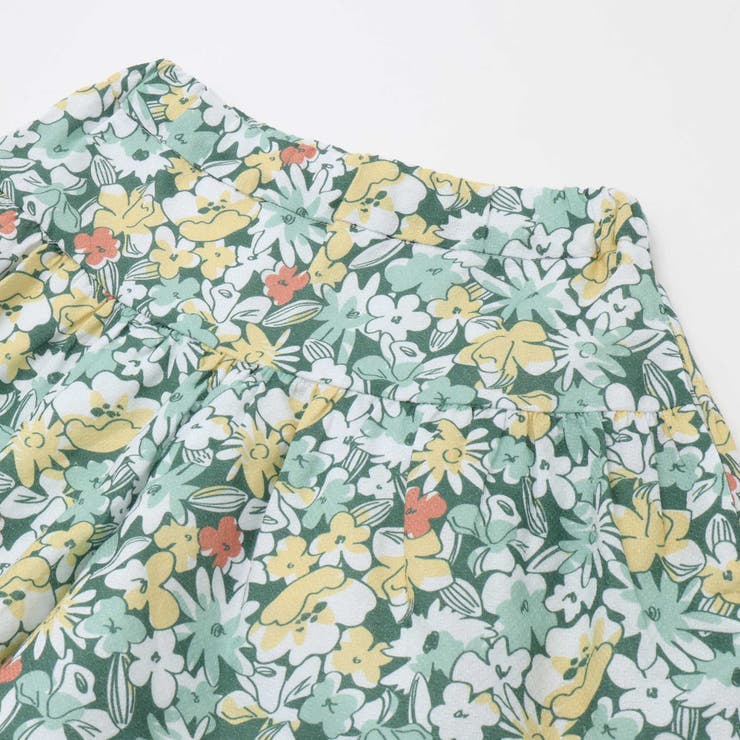 【お揃い】ドビーフラワーガーデンプリントキュロットパンツ(90~150cm) | BeBe | 詳細画像13 