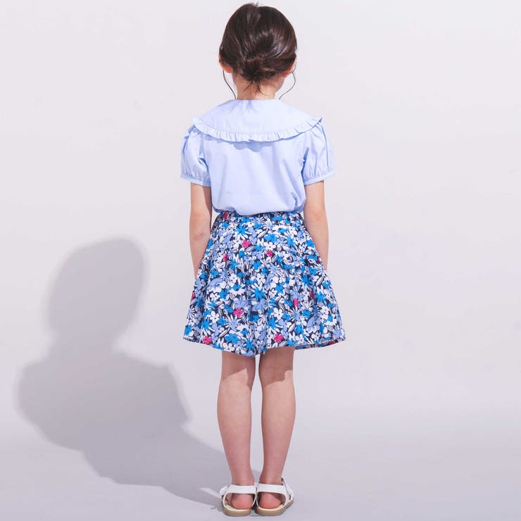 【お揃い】ドビーフラワーガーデンプリントキュロットパンツ(90~150cm) | BeBe | 詳細画像5 