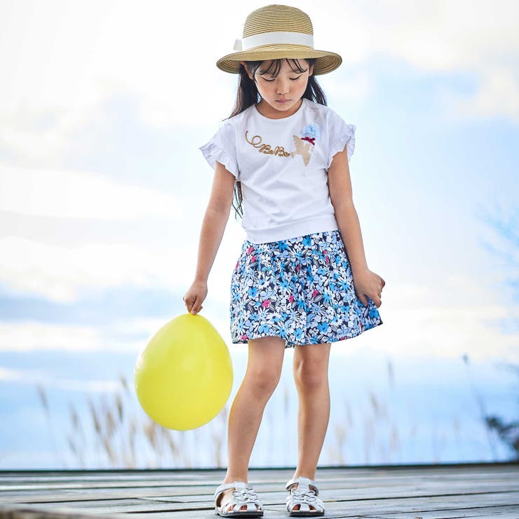 【お揃い】ドビーフラワーガーデンプリントキュロットパンツ(90~150cm) | BeBe | 詳細画像8 