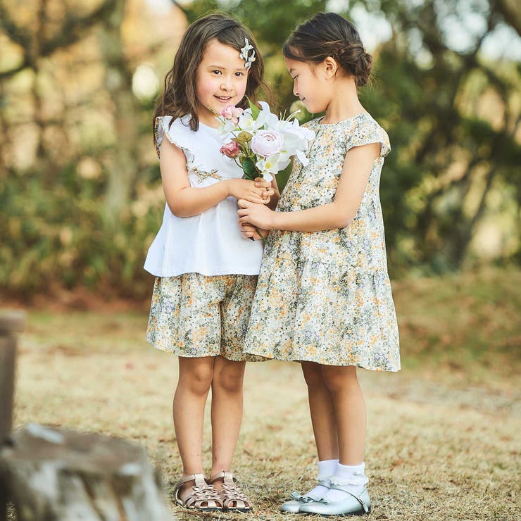 【DEVEAUX】水彩風花柄キュロットパンツ(90~150cm) | BeBe | 詳細画像4