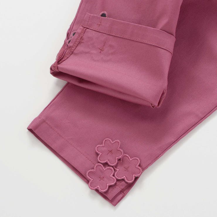 ピケストレッチフラワーモチーフサブリナパンツ(90~160cm) | BeBe | 詳細画像12 