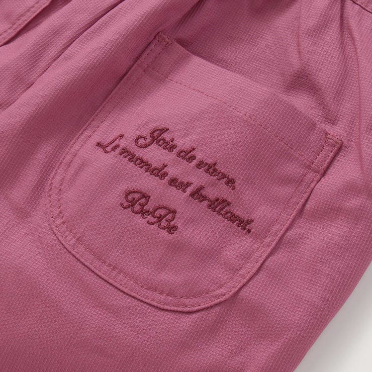 ピケストレッチフラワーモチーフサブリナパンツ(90~160cm) | BeBe | 詳細画像14 