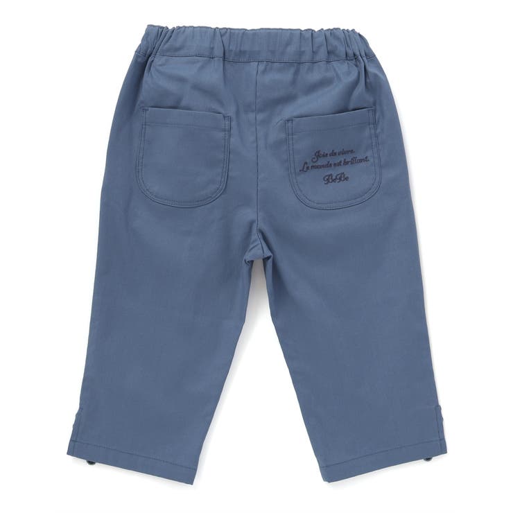 ピケストレッチフラワーモチーフサブリナパンツ(90~160cm) | BeBe | 詳細画像7 