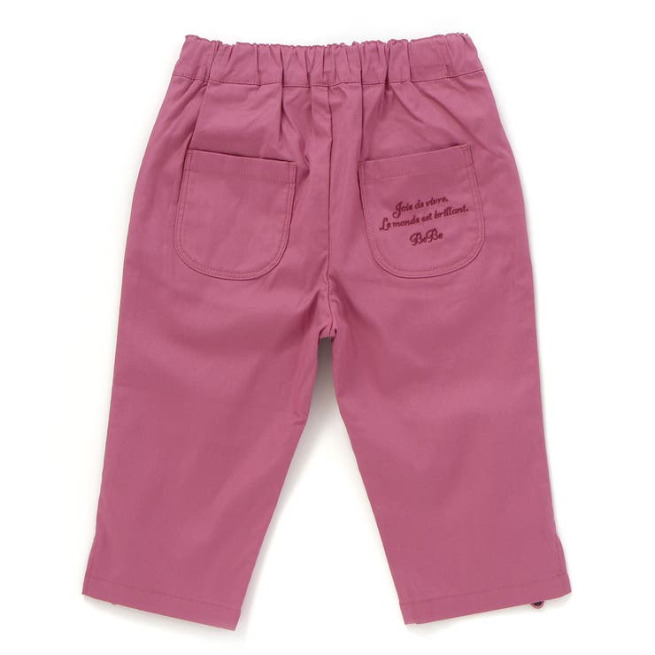 ピケストレッチフラワーモチーフサブリナパンツ(90~160cm) | BeBe | 詳細画像9 