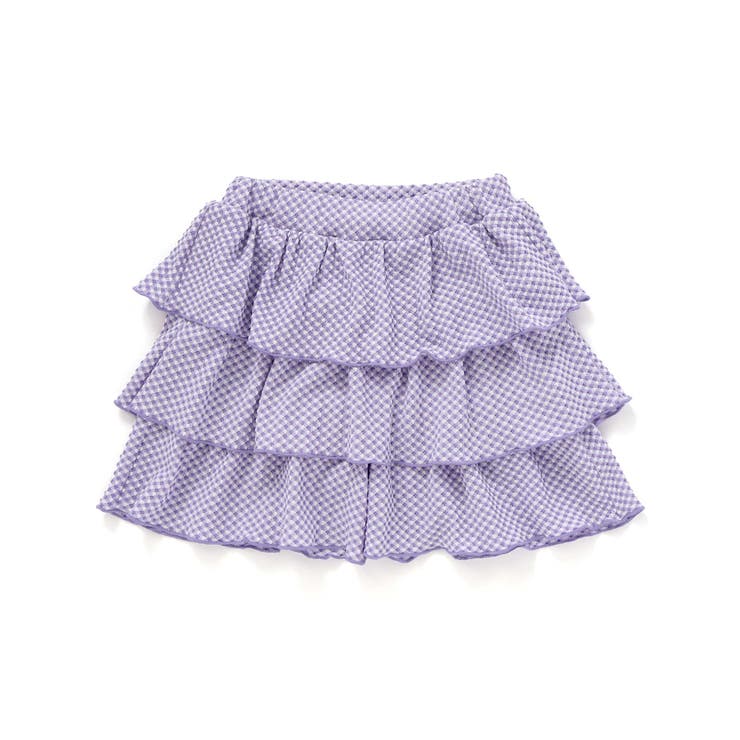 ギンガムジャガードヒラミニキュロットパンツ(90~150cm) | BeBe | 詳細画像7 