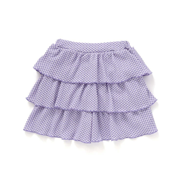 ギンガムジャガードヒラミニキュロットパンツ(90~150cm) | BeBe | 詳細画像8 