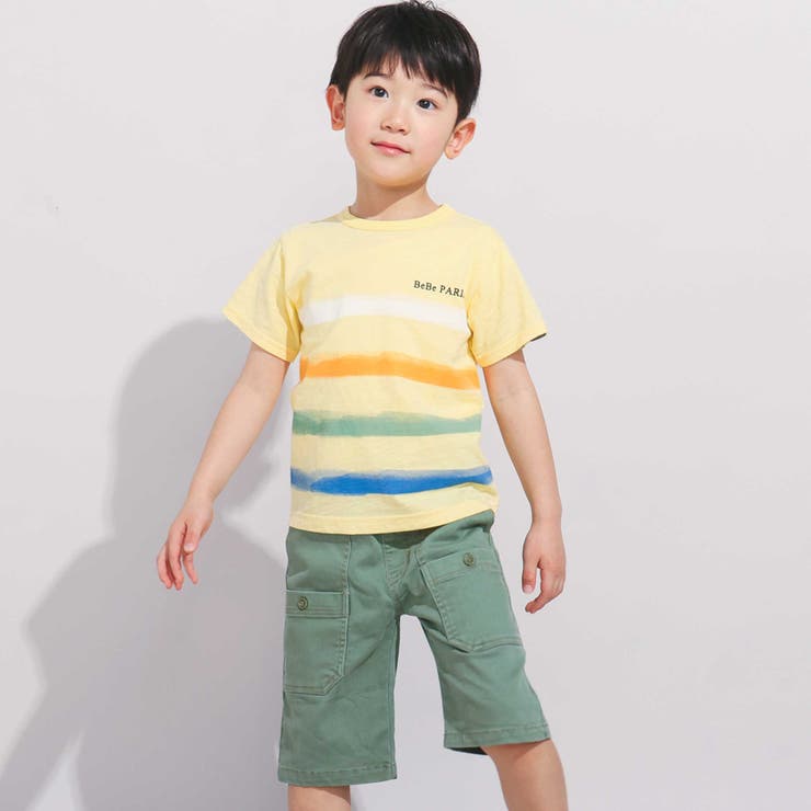 ストレッチツイルレイヤーポケットハーフパンツ(90~160cm) | BeBe | 詳細画像3 